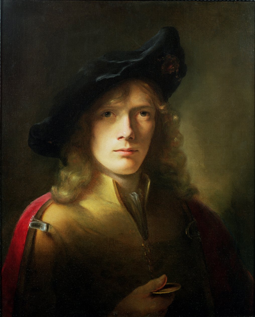 Madalya tutan genç bir adamın portresi by Godfrey Kneller