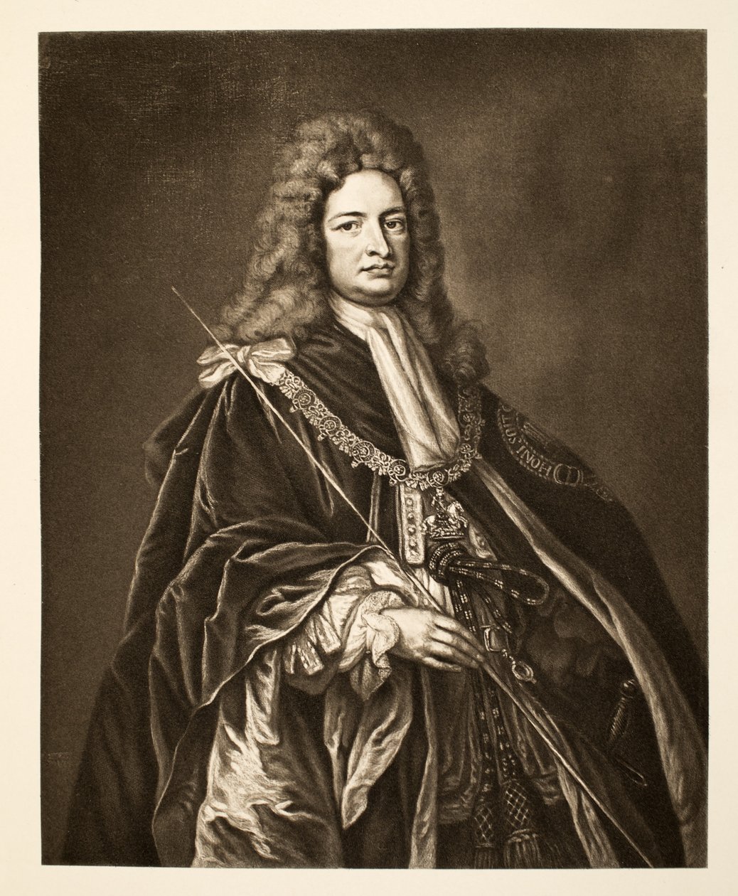 Robert Harley, Oxford Kontu, pub. 1902 (kollotip) by Godfrey Kneller