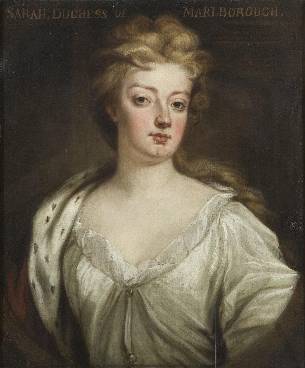 Sarah, Marlborough Düşesi, c.1705 (tuval üzerine yağlı boya) by Godfrey Kneller