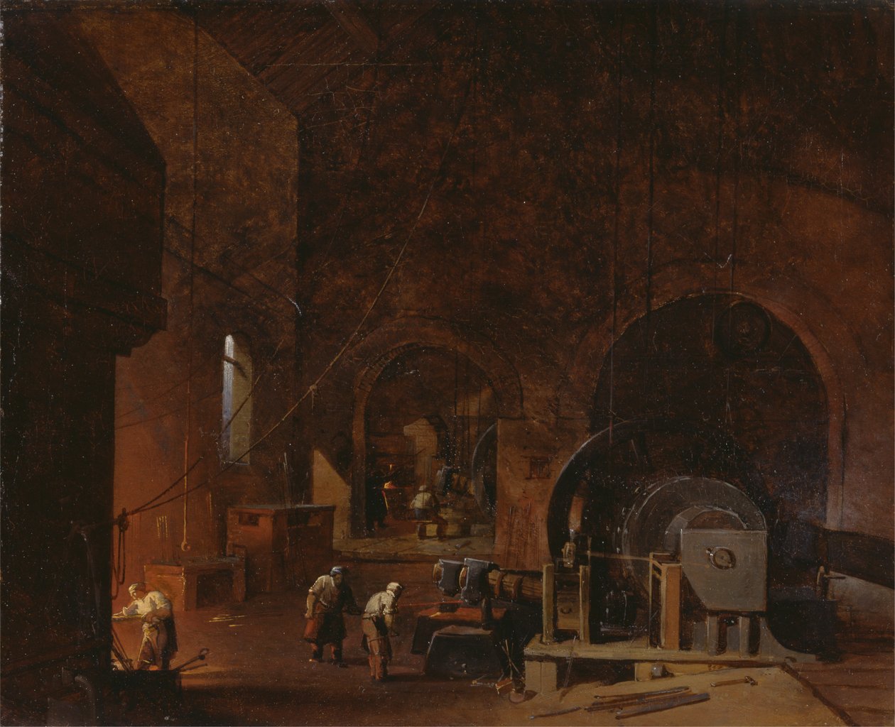 Bir demirhanenin içi by Godfrey Sykes