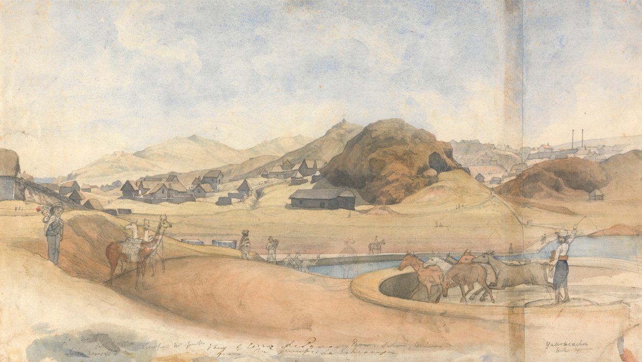 İşsizlik çiti, Lima by Godfrey Thomas Vigne