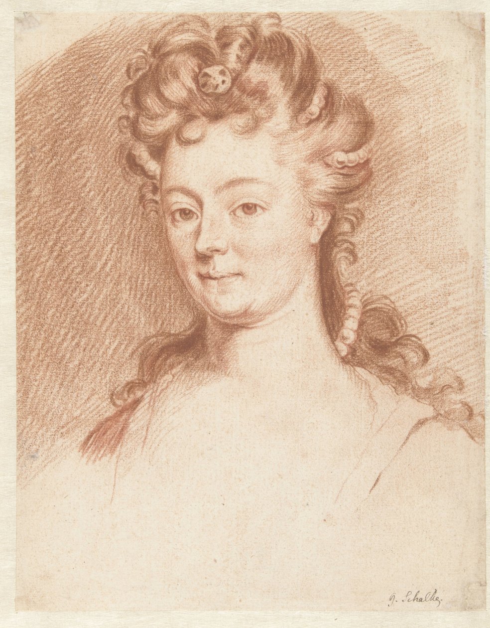 bir kadının büstü by Godfried Schalcken