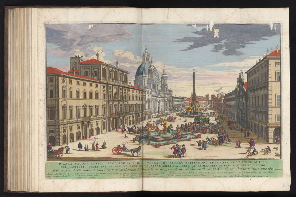 Piazza Navona te Roma Monte Cavallo olarak bilinen Quirinale