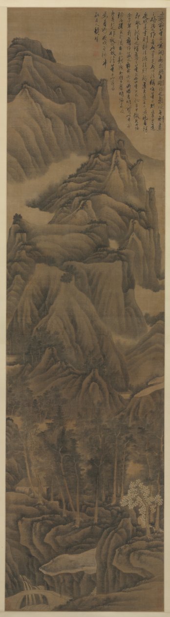 Dong Yuan ve Juran Tarzında Peyzaj, c. 1650. by Gong Xian