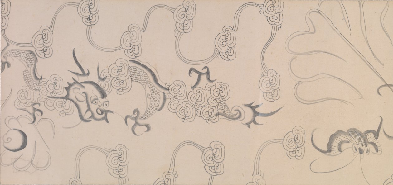 Beş Haraç Atı Detayı (kağıt üzerine mürekkep ve renkli) by Gonglin Li