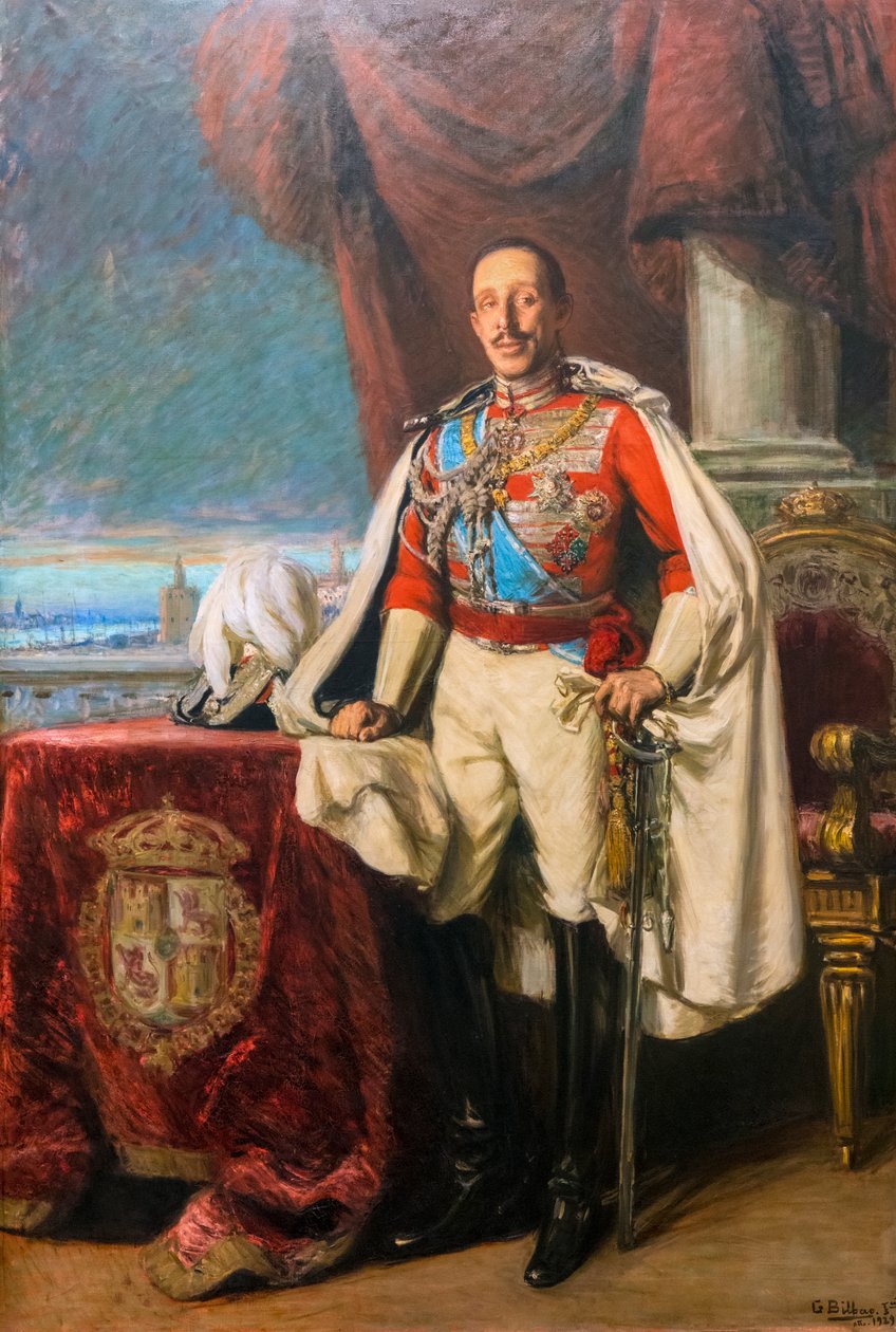 İspanya Kralı XIII. Alfonso'nun Portresi by Gonzalo Bilbao Martinez