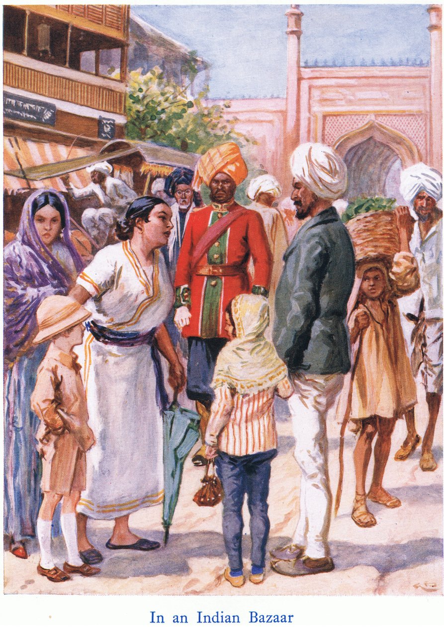 Bir Hint Çarşısında by Gordon Frederick Browne