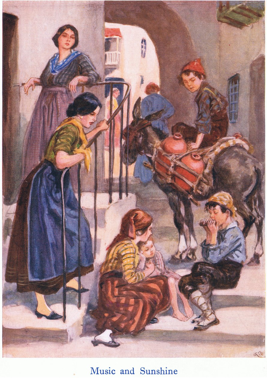 İtalya: Müzik ve güneş ışığı by Gordon Frederick Browne