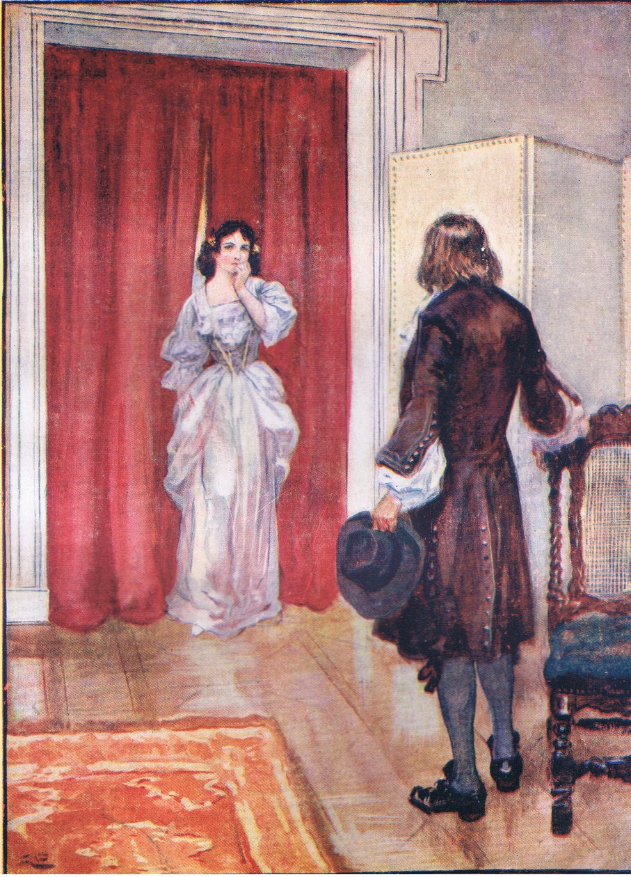 She stayed there for one moment only, from Lorna Doone pub.by W & R Chambers Ltd, 1921  by Gordon Frederick Browne