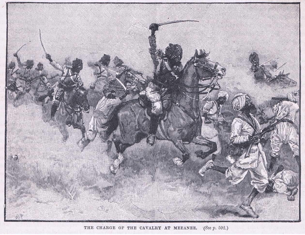 Süvari Meeanee AD 1843 suçlaması by Gordon Frederick Browne