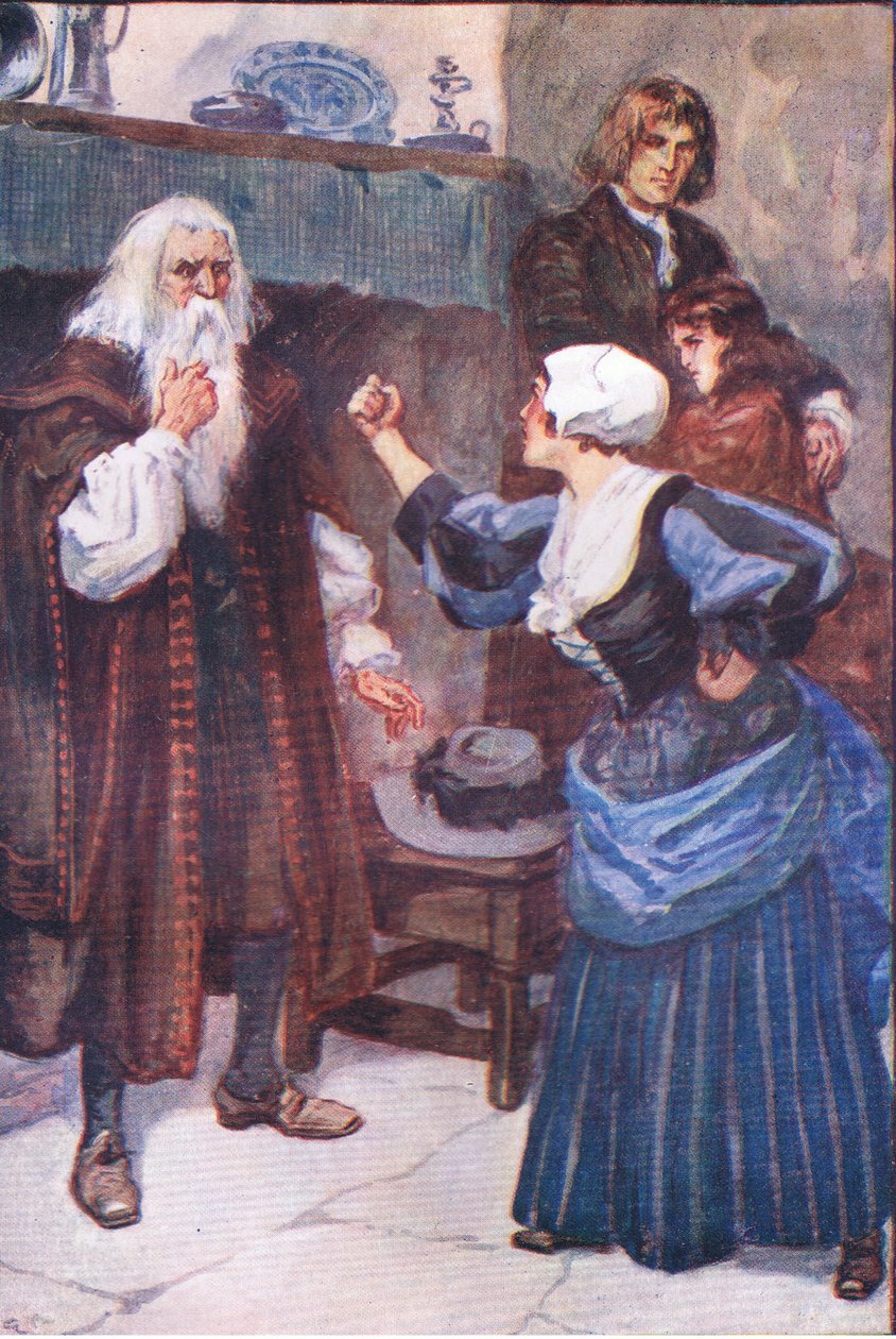 You old villain cried my mother, from Lorna Doone pub.by W & R Chambers Ltd, 1921  by Gordon Frederick Browne