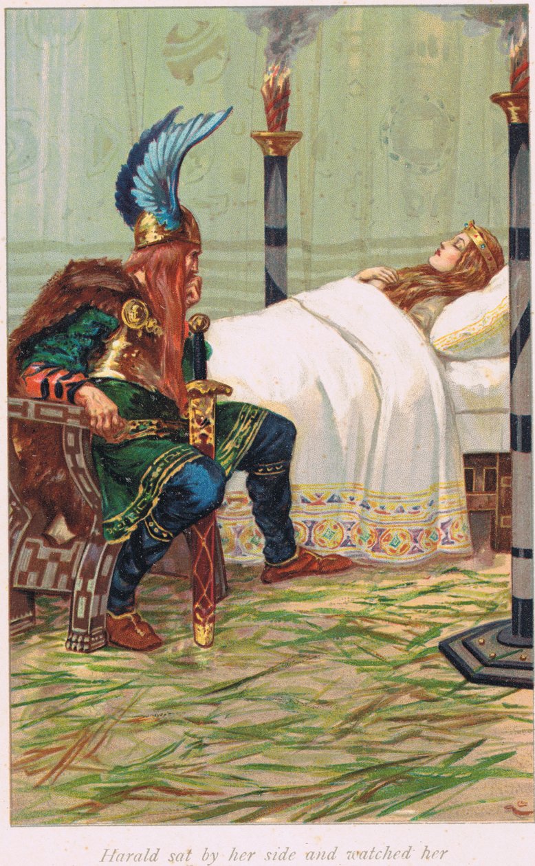 Harald onun yanında oturdu ve onu izledi, Alice S. Hoffman
