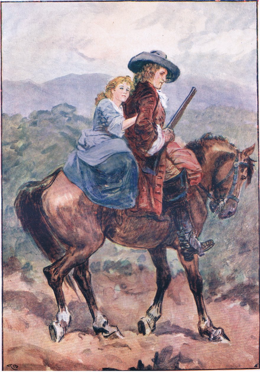 "Artık istediğim kadar ağlayabilirim", Lorna Doone pub.by W & R Chambers Ltd, 1921 by Gordon Frederick Browne