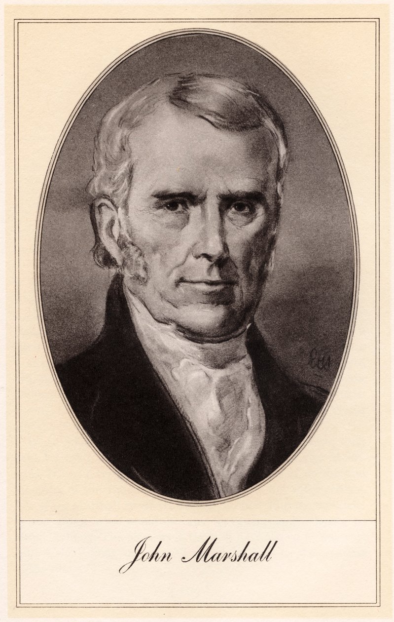John Marshall, Amerikalı devlet adamı ve hukukçu, 20. yüzyılın başlarında. by Gordon Ross