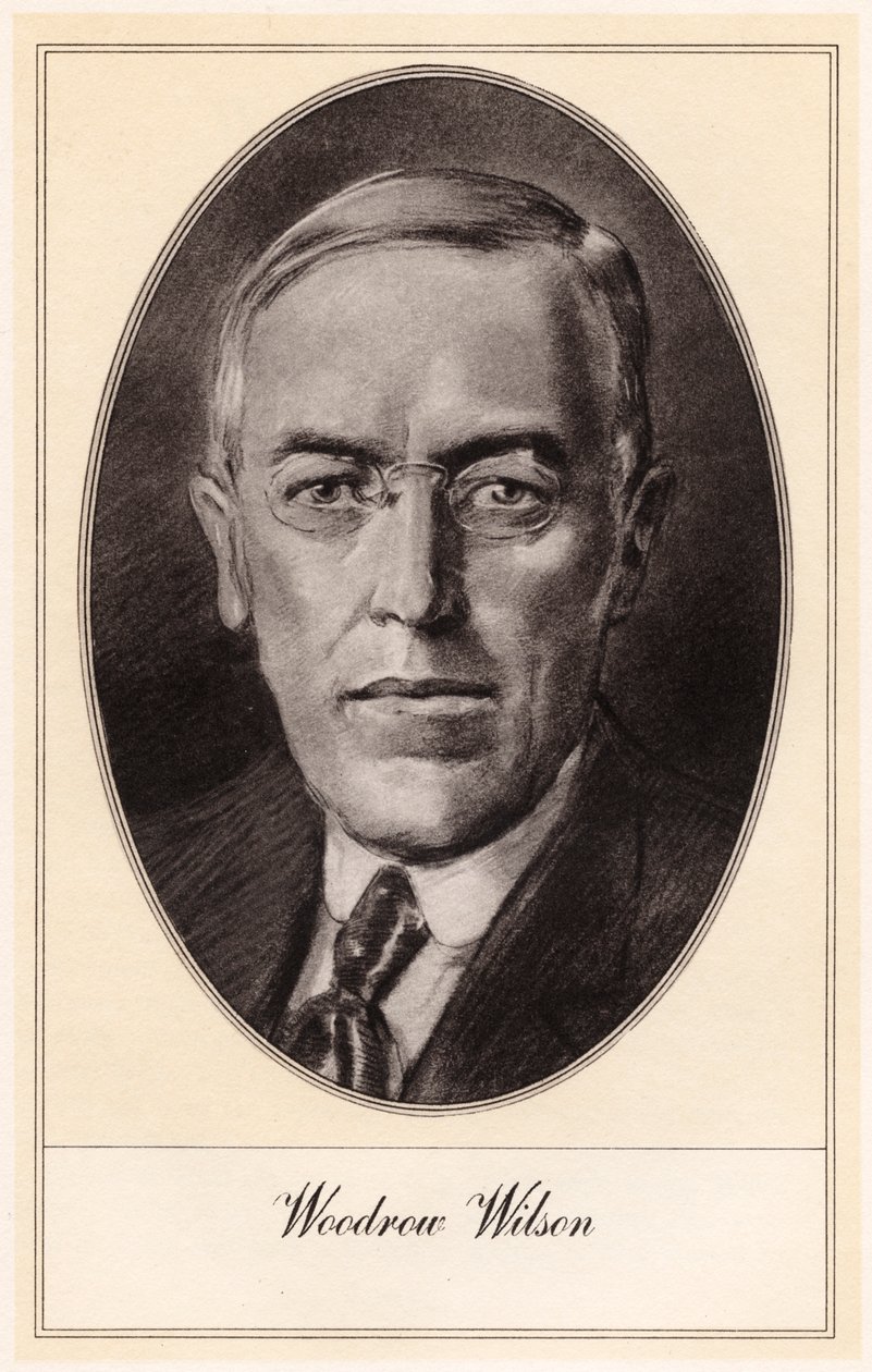 Woodrow Wilson, 28. Amerika Birleşik Devletleri Başkanı, 20. yüzyılın başlarında by Gordon Ross