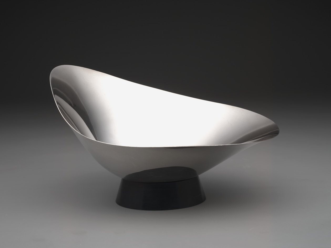 Modern "Dekoratör" kase, c.1959 (gümüş plaka ve plastik) by Gorham Manufacturing Company