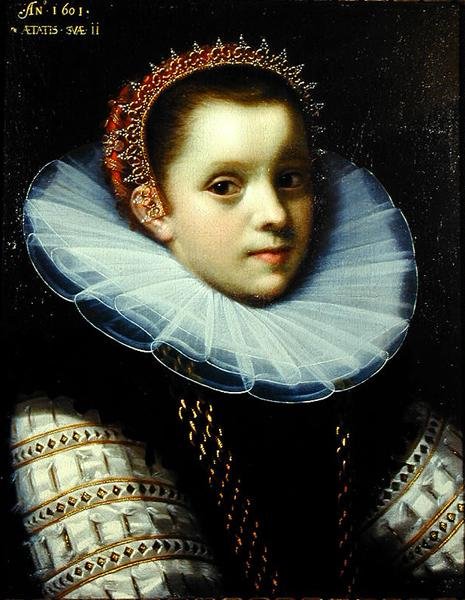 Ruff Giyen Genç Bir Kızın Portresi by Gortzius Geldorp