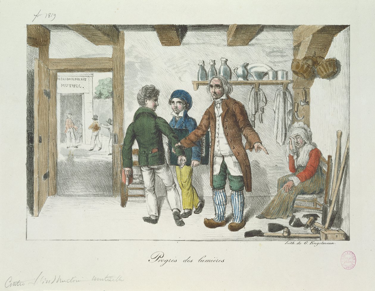Aydınlanmanın İlerlemesi (Eğitim), 1819 by Gottfried or Godefroy Engelmann
