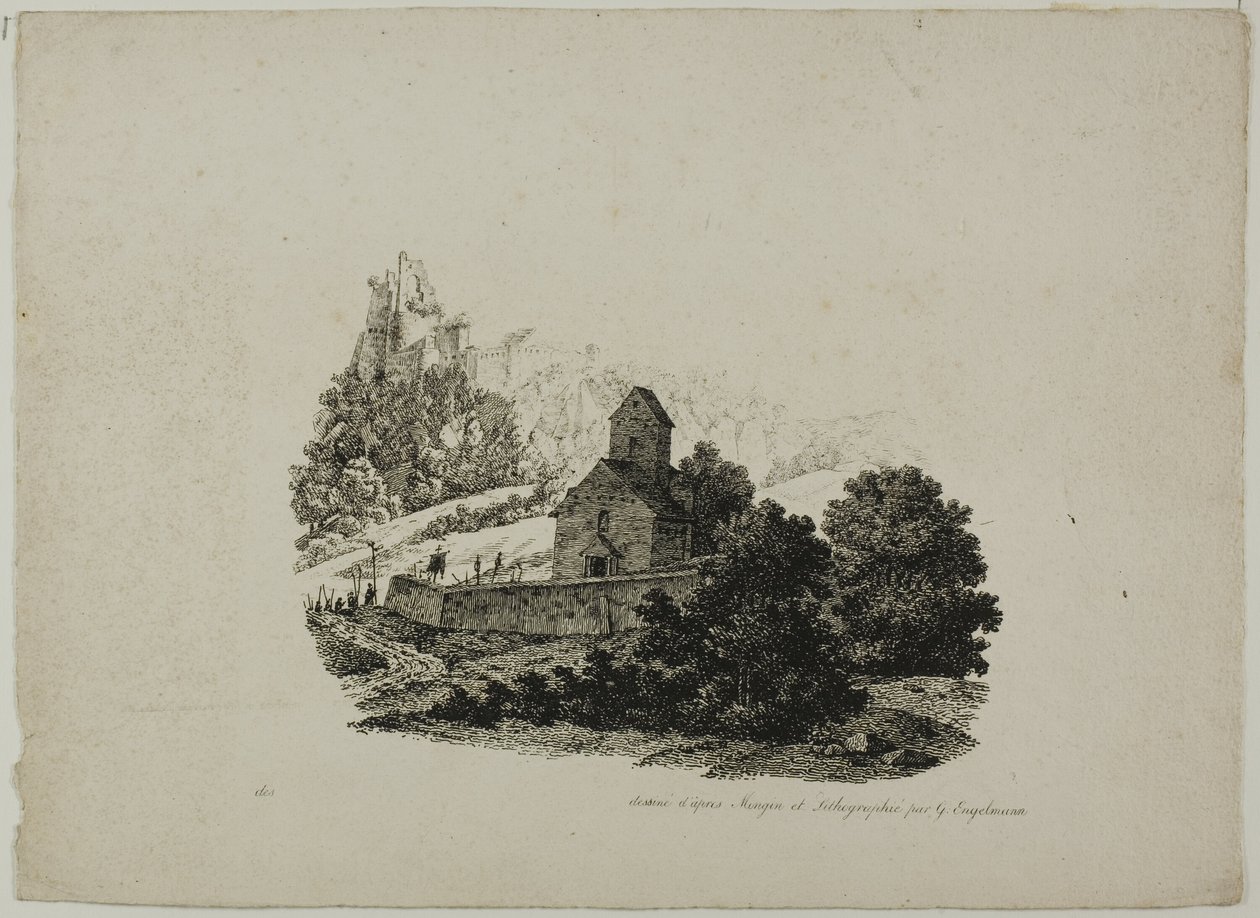 Alayı ile Peyzaj by Gottfried Engelmann