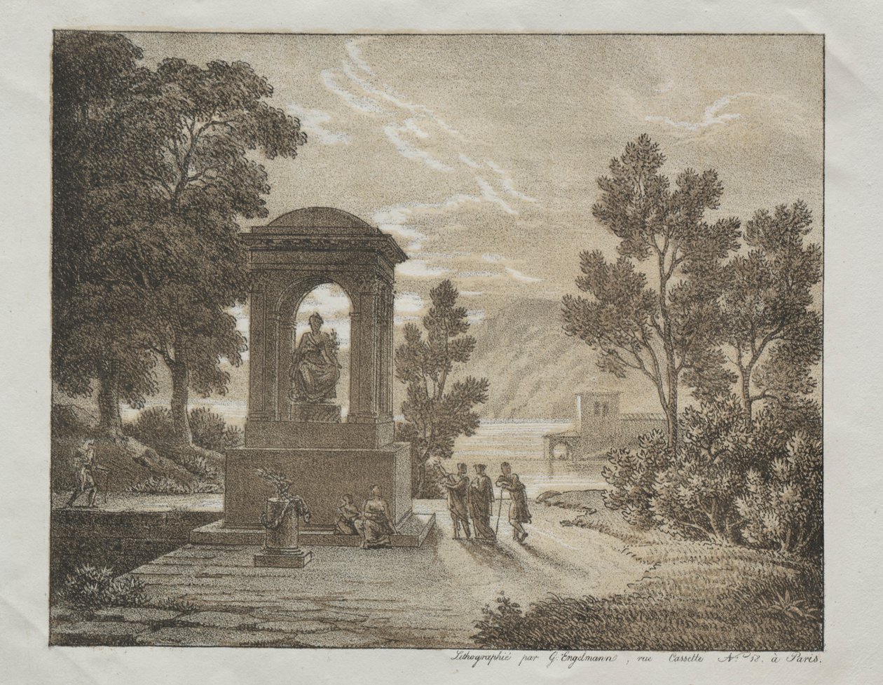 Kalem, Kalem, Fırça gibi farklı Çizim araçlarını kullanan Litografi Denemeleri Kitabı..., c. 1816. by Gottfried or Godefroy Engelmann