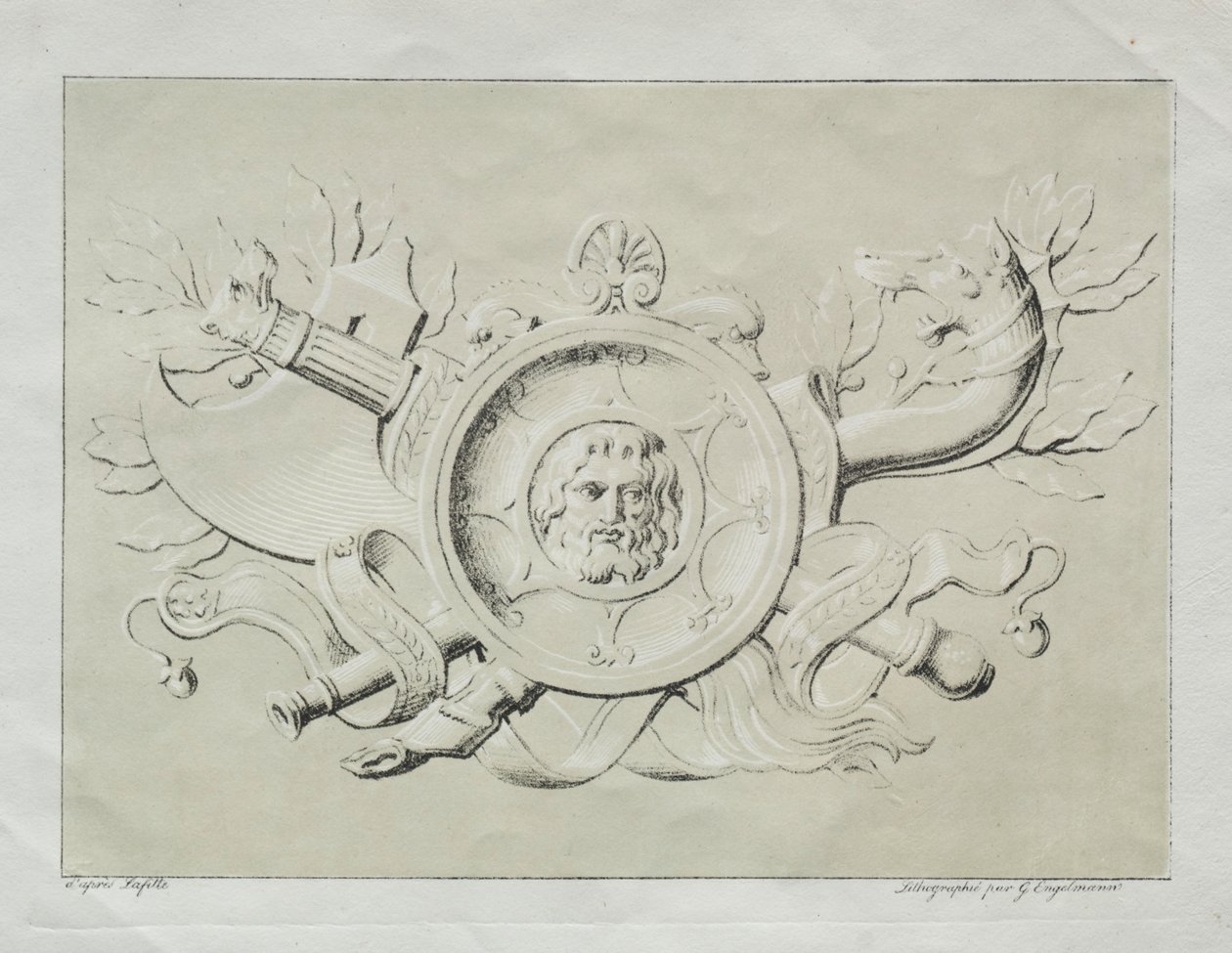 Litografik Denemeler Koleksiyonu: Bir Kupa, c. 1816. by Gottfried or Godefroy Engelmann