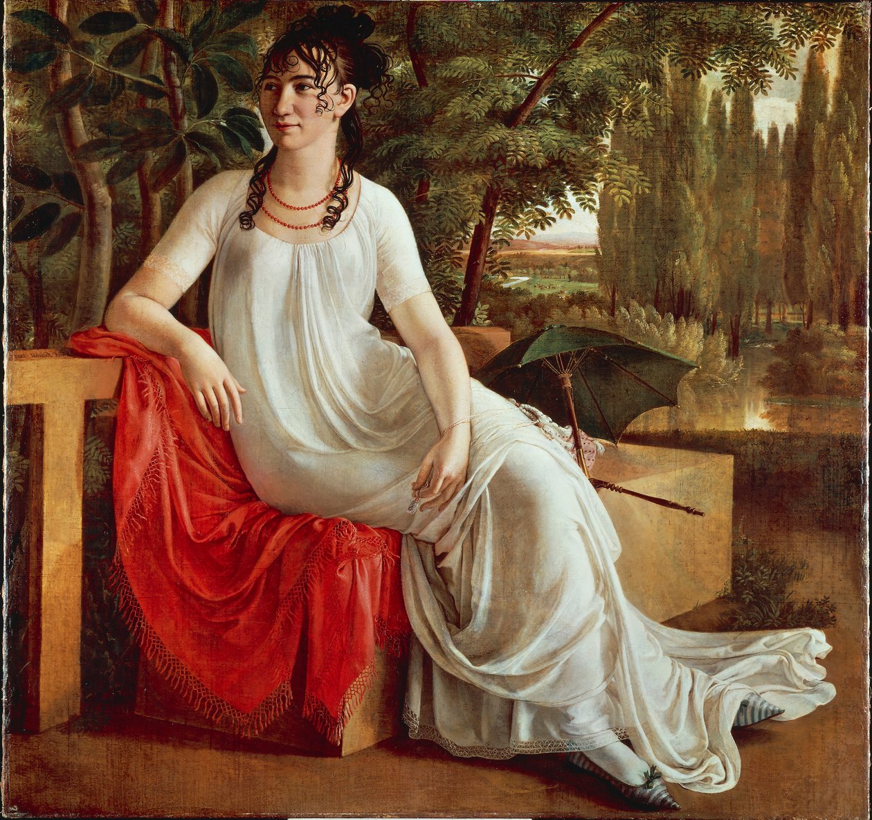 Bayan Wilhelmine von Cotta, Christian Gottlieb Schick (1776-1812), tuval üzerine yağlı boya by Gottlieb Schick