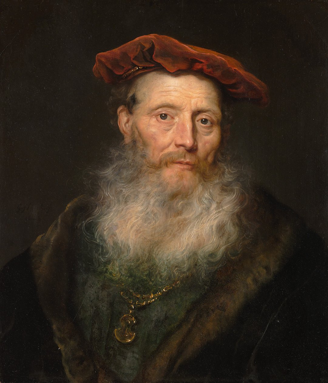 Kadife Şapkalı Sakallı Adam, 1645. by Govaert Flinck