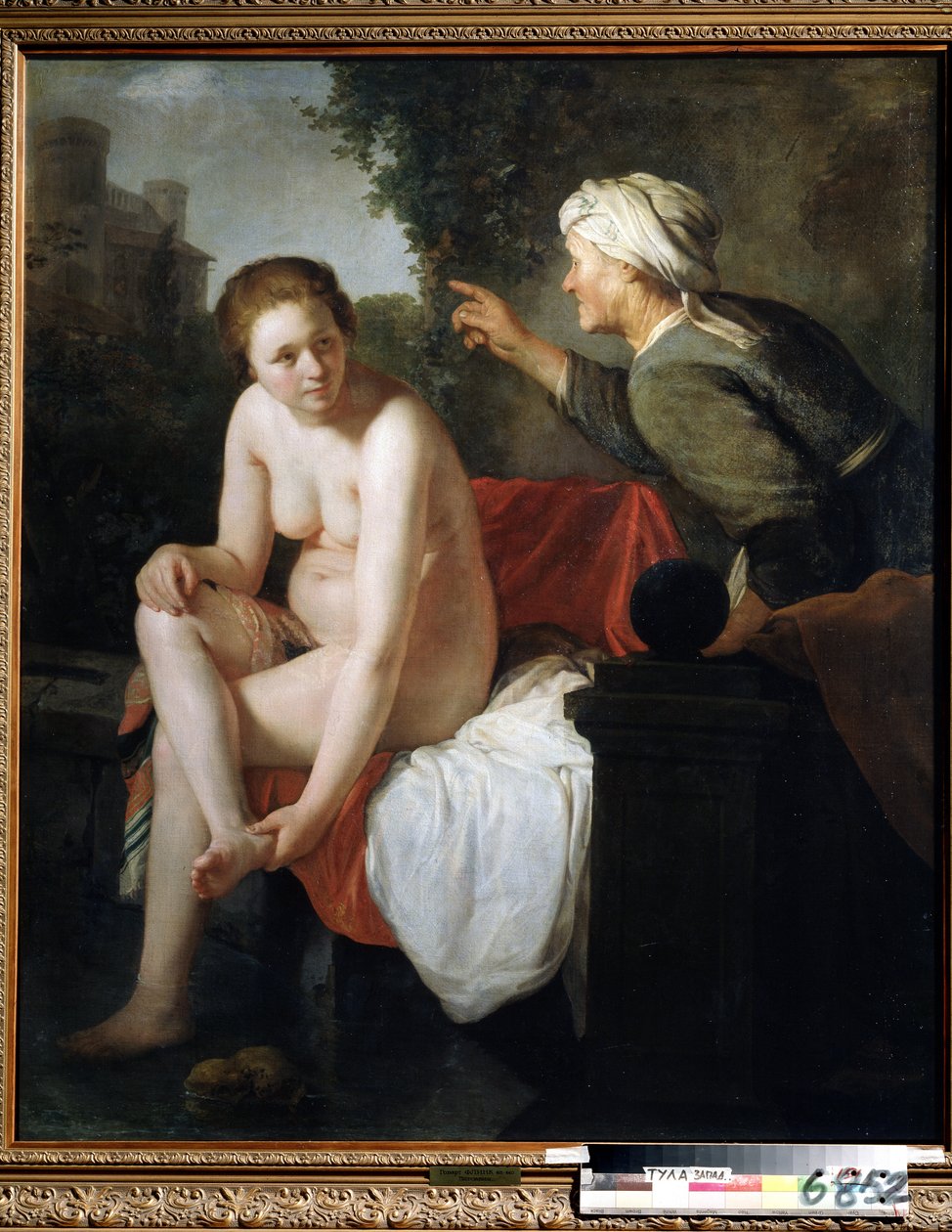 "" Bethsabee au bain "" (Bathsheba Banyosu) Govaert Flinck