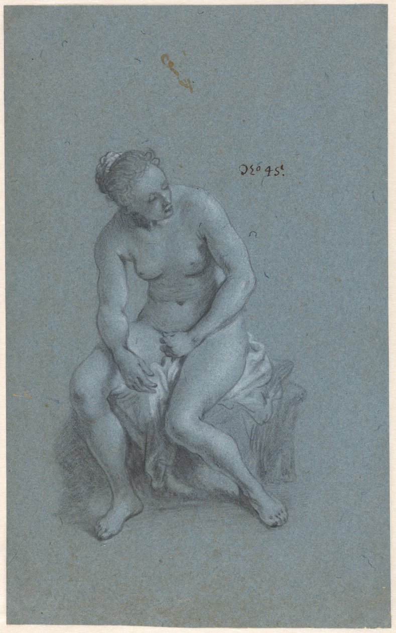 oturan kadın by Govert Flinck (attributed to)