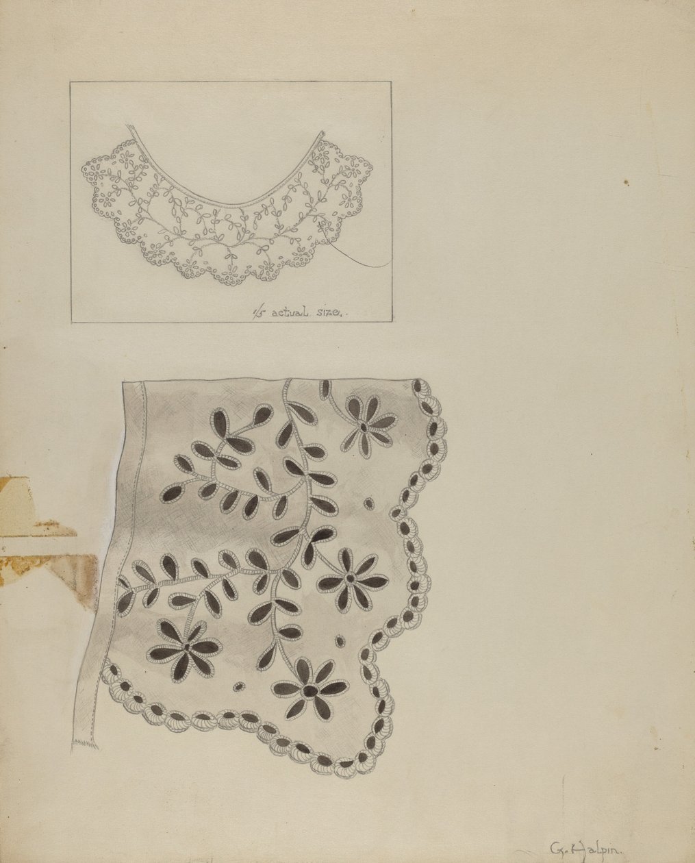 Nakışlı Keten Yaka by Grace Halpin