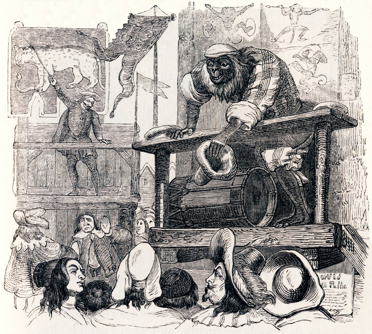 Maymun ve leopar (Le singe et le leopard) - La Fontaine