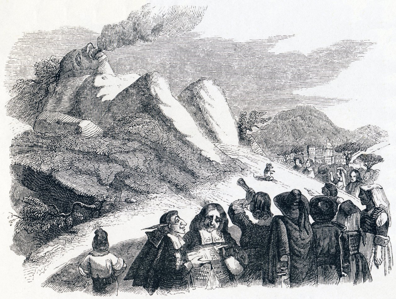 Doğuran dağ - La Fontaine Masalları by Grandville