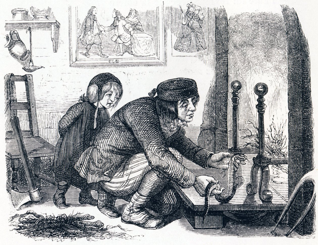 Köylü ve Yılan - La Fontaine Masalları by Grandville