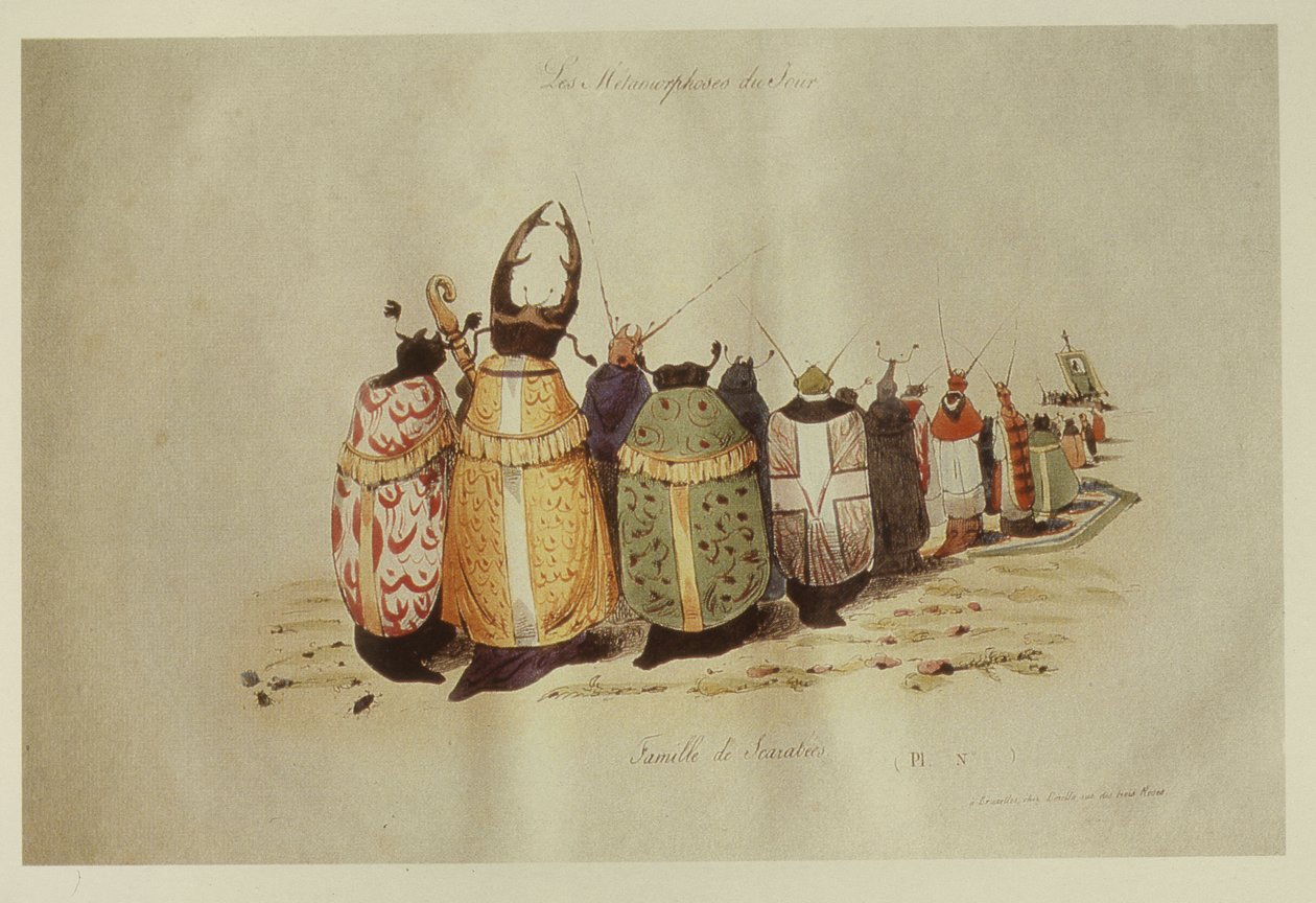 Bokböceği Ailesi, 1828-29 by Grandville