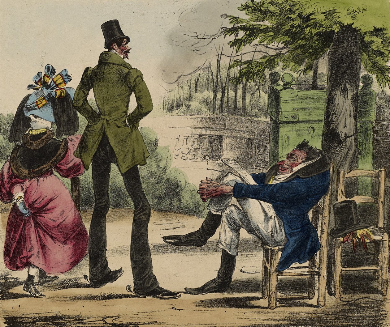 Karikatür; 13, 1830-35 (el boyaması taş) by Grandville 1803 47 Grandville 1803 47
