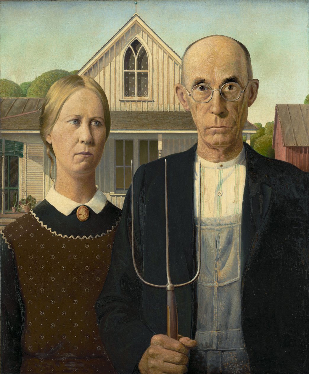 Gotik amerikan by Grant Wood