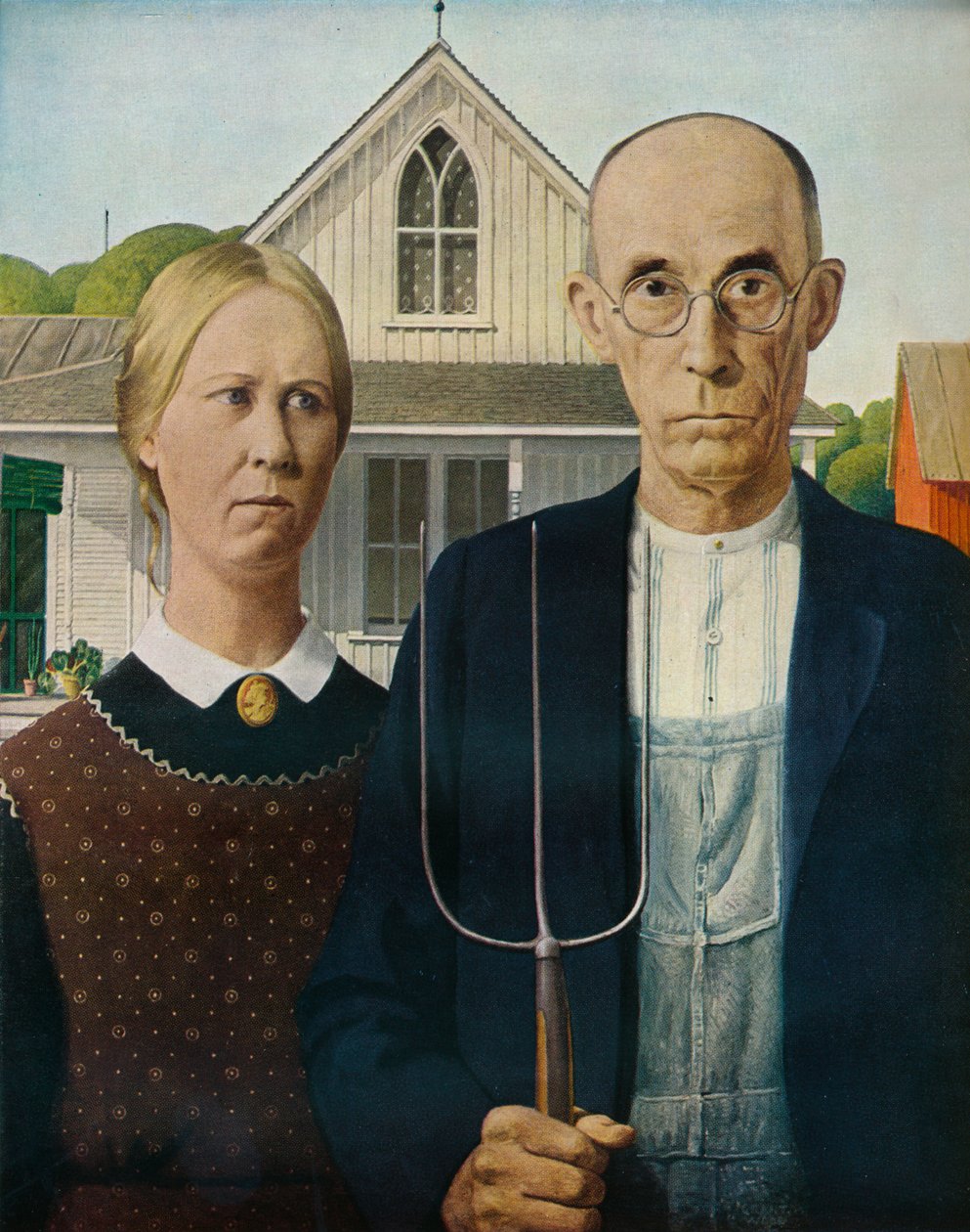 Amerikan Gotik, 1930 by Grant Wood