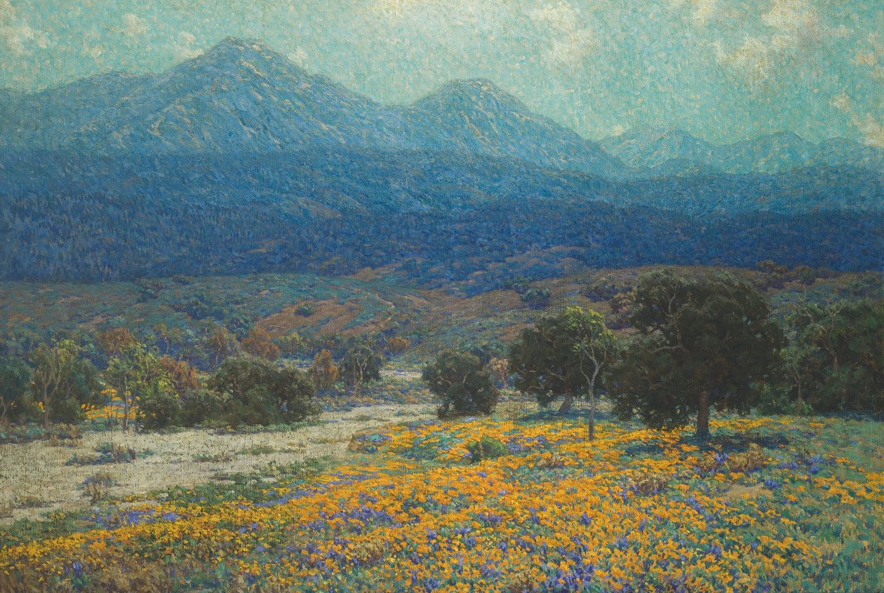 Kaliforniya Haşhaş Tarlası, c.1926 by Granville Redmond