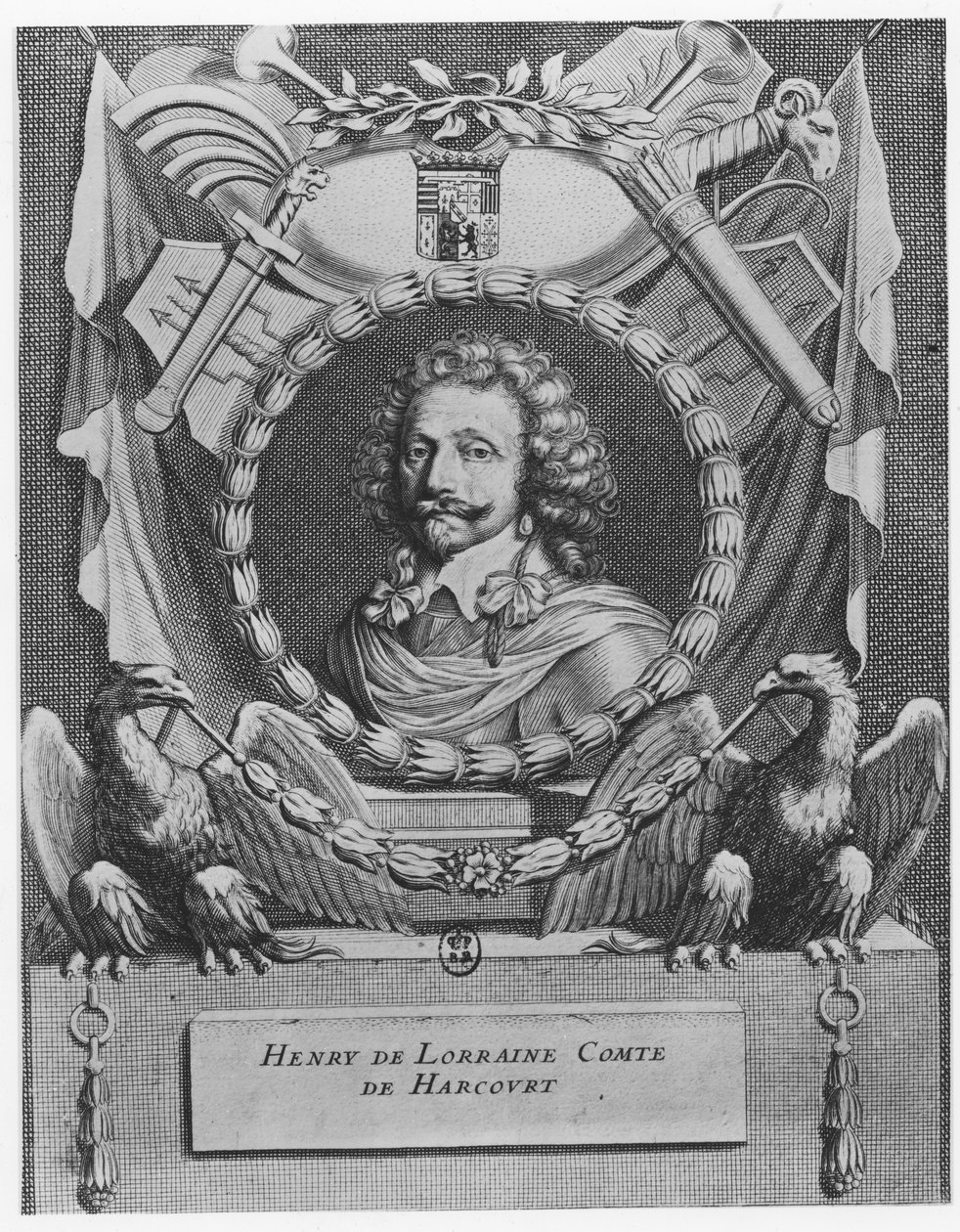 Henri de Lorraine, Harcourt Kontu by Gérard Edelinck