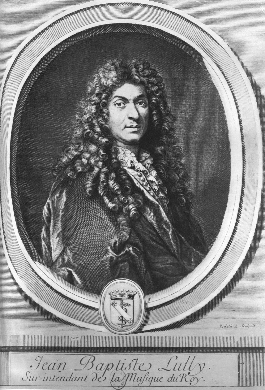 Jean-Baptiste Lully, Floransa doğumlu Fransız besteci by Gérard Edelinck