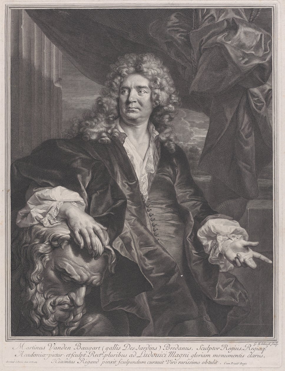 Martin Vanden Bogaert, Desjardins, 1698. by Gérard Edelinck