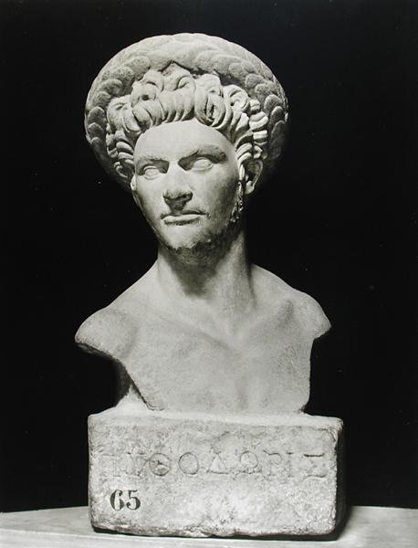 Pythodorus Büstü (taş) (s/b fotoğraf) by Greco Roman