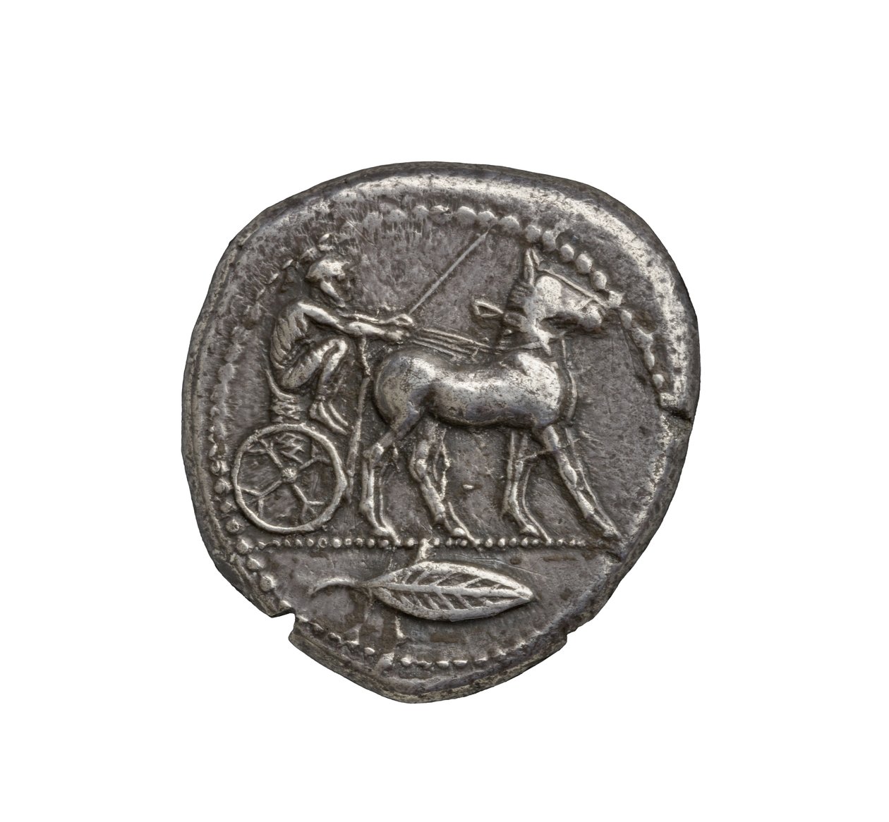 Zankle-Messana'dan antik Yunan gümüş sikkesi, MÖ 480 (gümüş) by Greek