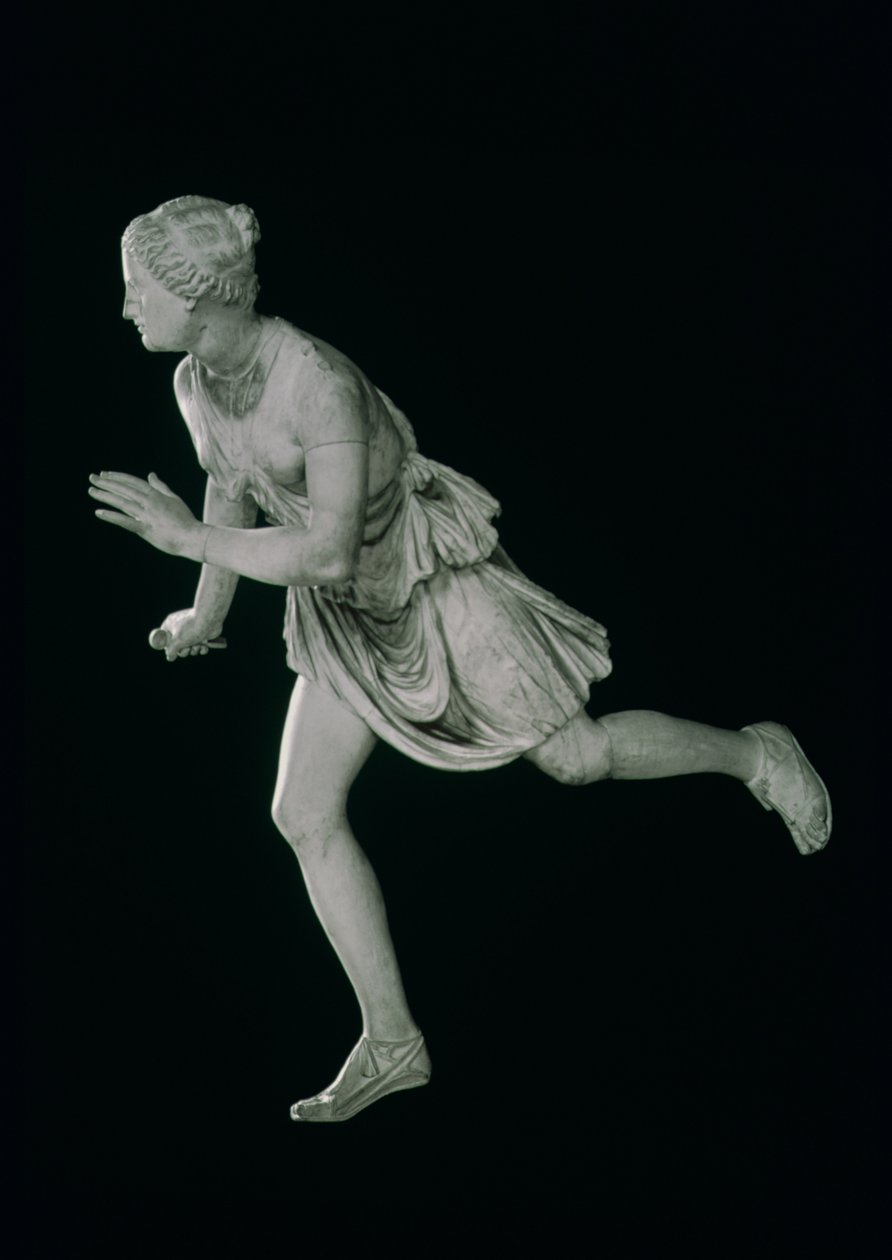 Atalanta, MÖ 3.-2. yüzyıl (mermer), Yunan mitolojisinde kadın atlet by Greek