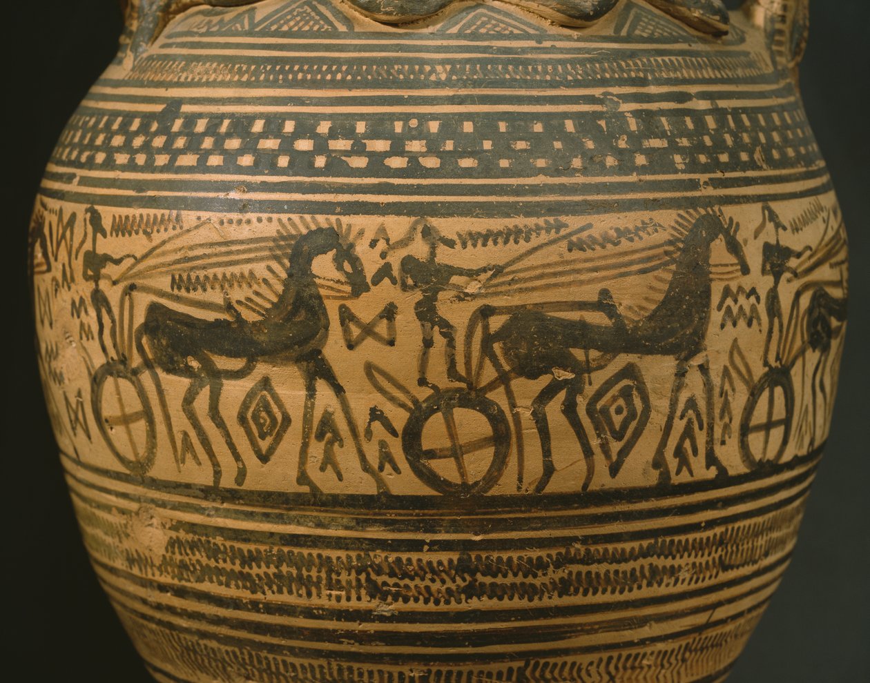 Attika amforası, Geç Geometrik II B Dönemi (M.Ö.720-700) (boyalı kil) (detay) (ayrıca bkz. 346644) by Greek