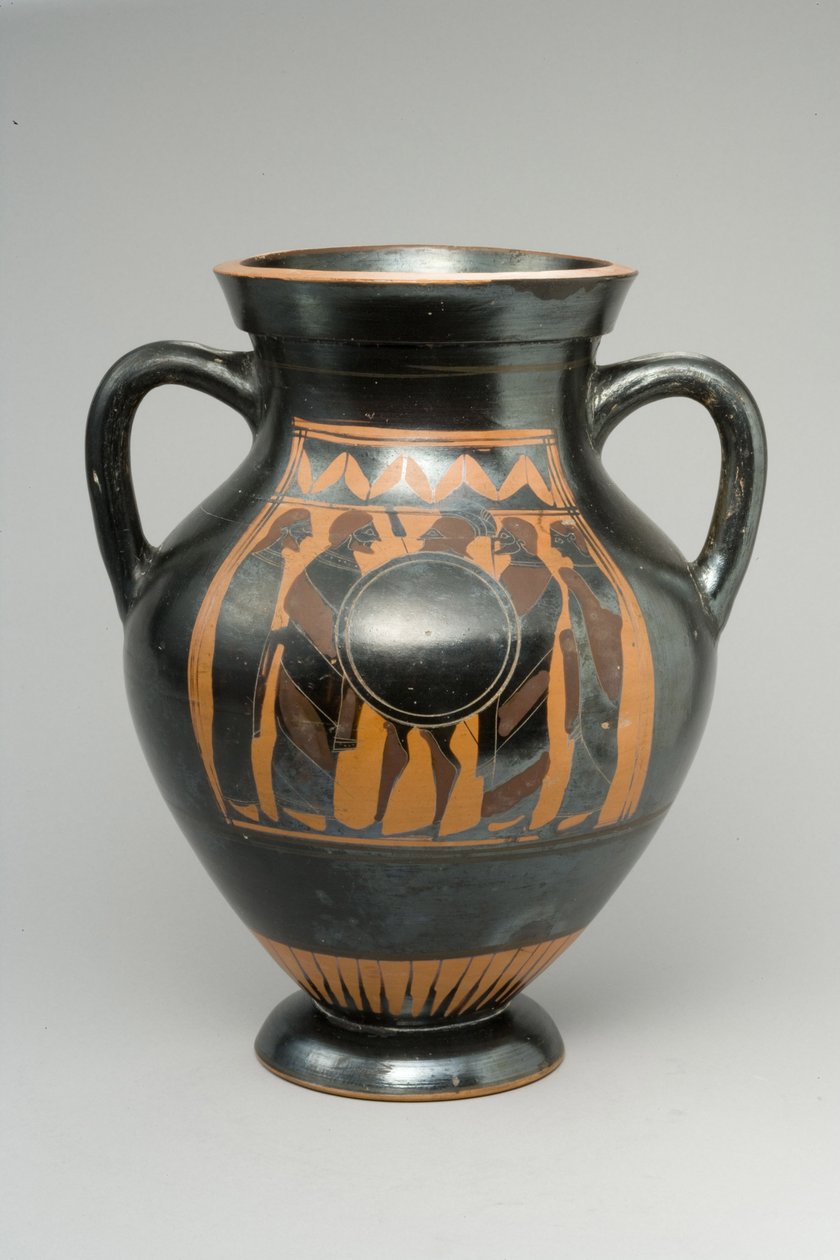 Siyah figürlü amfora, MÖ 6. yy ortası (seramik) by Greek
