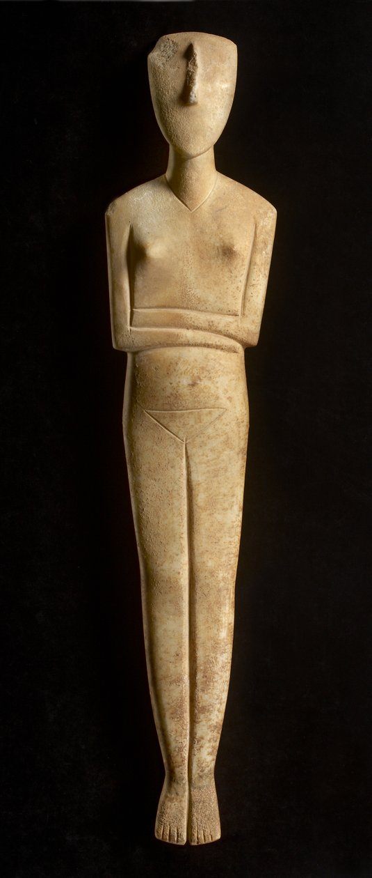 Kiklad Heykelciği, Amorgos, MÖ 2500 dolayları (mermer) by Greek