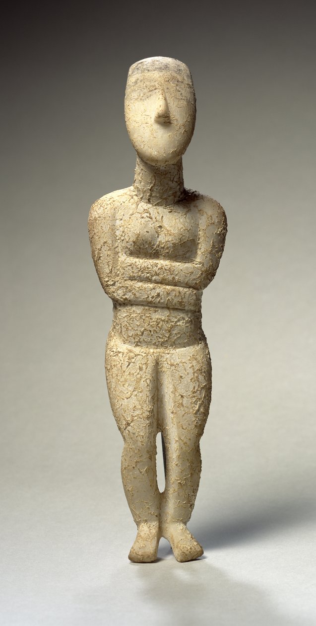 Kiklad figürü, Erken Spedos, MÖ 2700 dolayları (mermer) (ayrıca bkz. 257633) by Greek