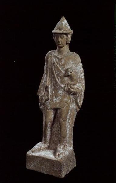 Hermes Kriophoros, Beotian, MÖ 450 dolayları (kil) by Greek