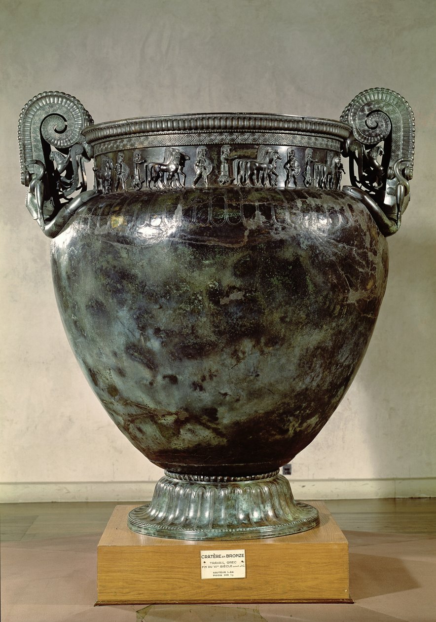 Krater, Vix Prensesi Mezarından (bronz) (ayrıca bkz. 173539 ve 175991) by Greek